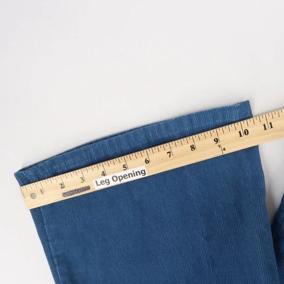 Vintage Levis 646 Pants Mens 36x30 Blue Corduroy Flare Bell Bottom‎ White Tab